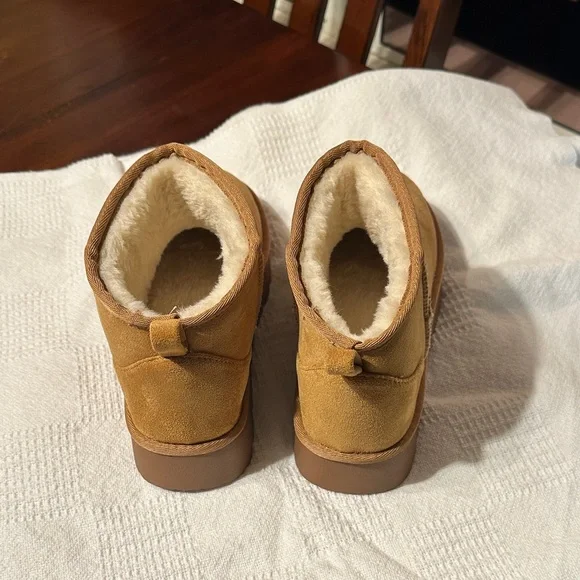 Tan Suede Ankle Boots - Picture 9 of 13